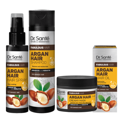 ZESTAW do włosów zniszczonych Argan Hair Dr. Sante