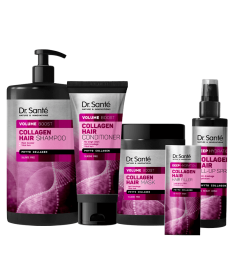 ZESTAW dla mocnych i pięknych włosów COLLAGEN HAIR Volume boost Dr. Sante