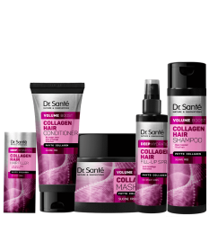 ZESTAW elastyczność i połysk włosów COLLAGEN HAIR Volume boost Dr. Sante