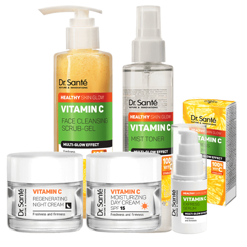 ZESTAW z witaminą C dla wszystkich rodzajów skóry Vitamin C Dr. Santé