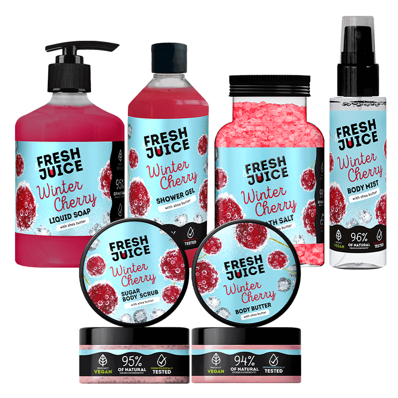 ZESTAW luksusu i elegancja w pielęgnacji Winter Cherry Fresh Juice