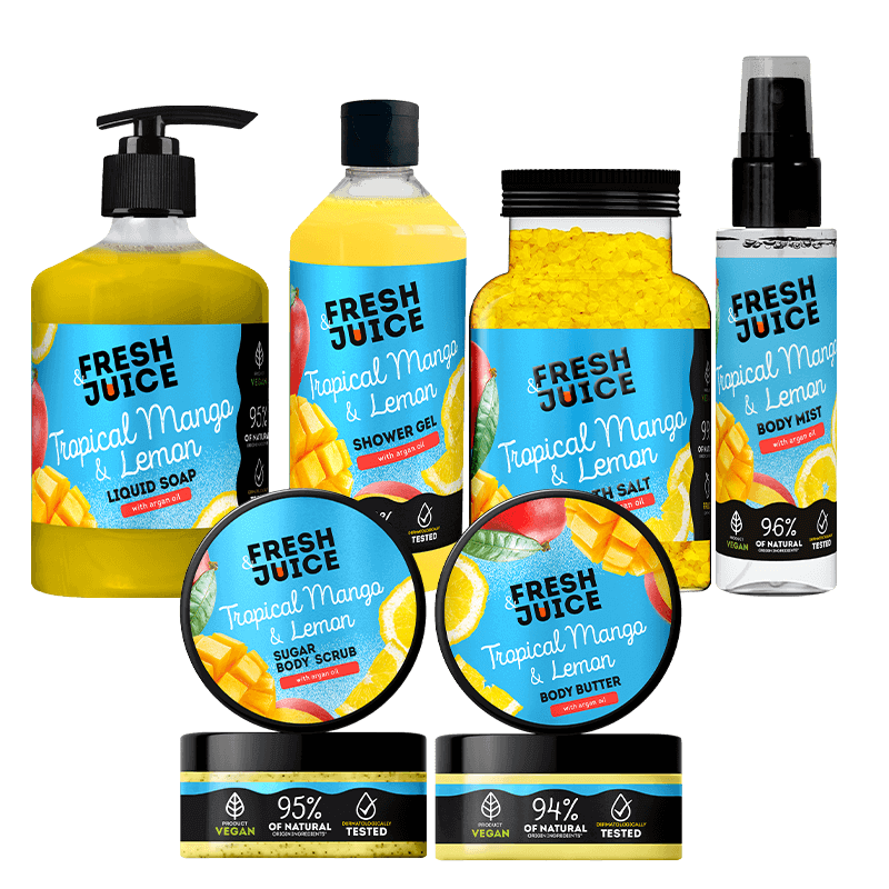 ZESTAW tropikalna radość dla Twojej skóry Tropical Mango & Lemon Fresh Juice