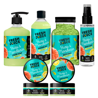 ZESTAW miękka i świeża skóra Yuzu & Mandarin Fresh Juice