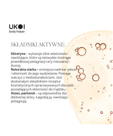 UKOI Mydło w płynie Siarkowe do skóry problematycznej 500ml