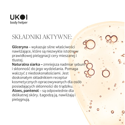 UKOI Mydło w płynie Siarkowe do skóry problematycznej 500ml