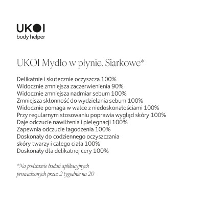 UKOI Mydło w płynie Siarkowe do skóry problematycznej 500ml