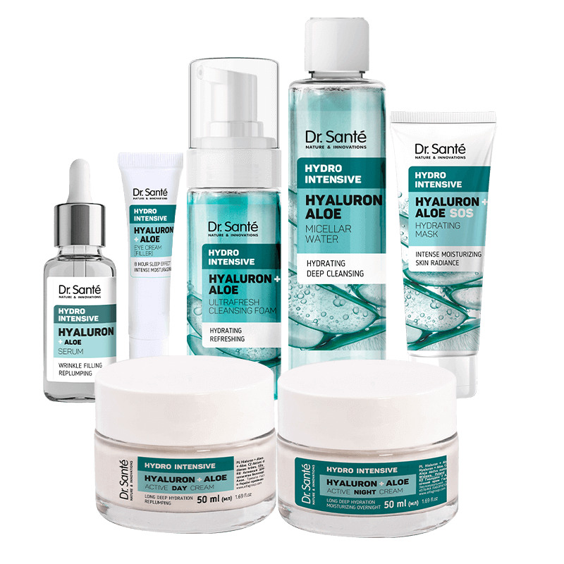 ZESTAW intensywne nawilżanie HYDRO INTENSIVE Hialuron + Aloes Dr Sante