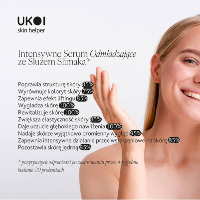 UKOI Intensywne Serum Odmładzające ze Śluzem Ślimaka