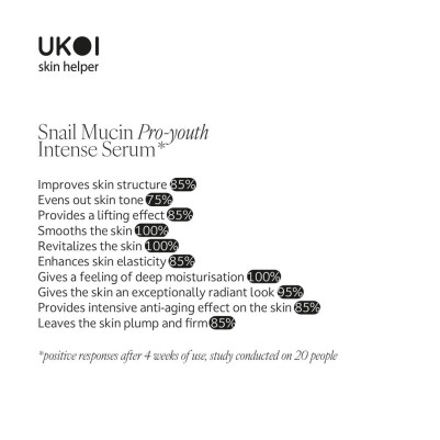 UKOI Intensywne Serum Odmładzające ze Śluzem Ślimaka