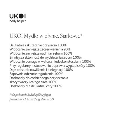 UKOI Mydło w płynie Siarkowe do skóry problematycznej 500ml