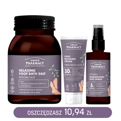 ZESTAW relaks i pielęgnacja zmęczonych nóg i stóp Green Pharmacy