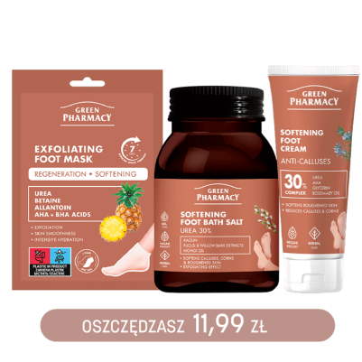 ZESTAW zmiękczający i złuszczający skórę stóp Green Pharmacy