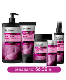 ZESTAW dla mocnych i pięknych włosów COLLAGEN HAIR Volume boost Dr. Sante