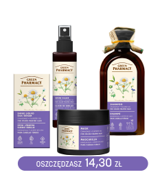 ZESTAW do włosów farbowanych rumianek i olej lniany Green Pharmacy