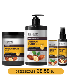 ZESTAW wzmocnienie i regeneracja włosów Argan Hair Dr. Sante