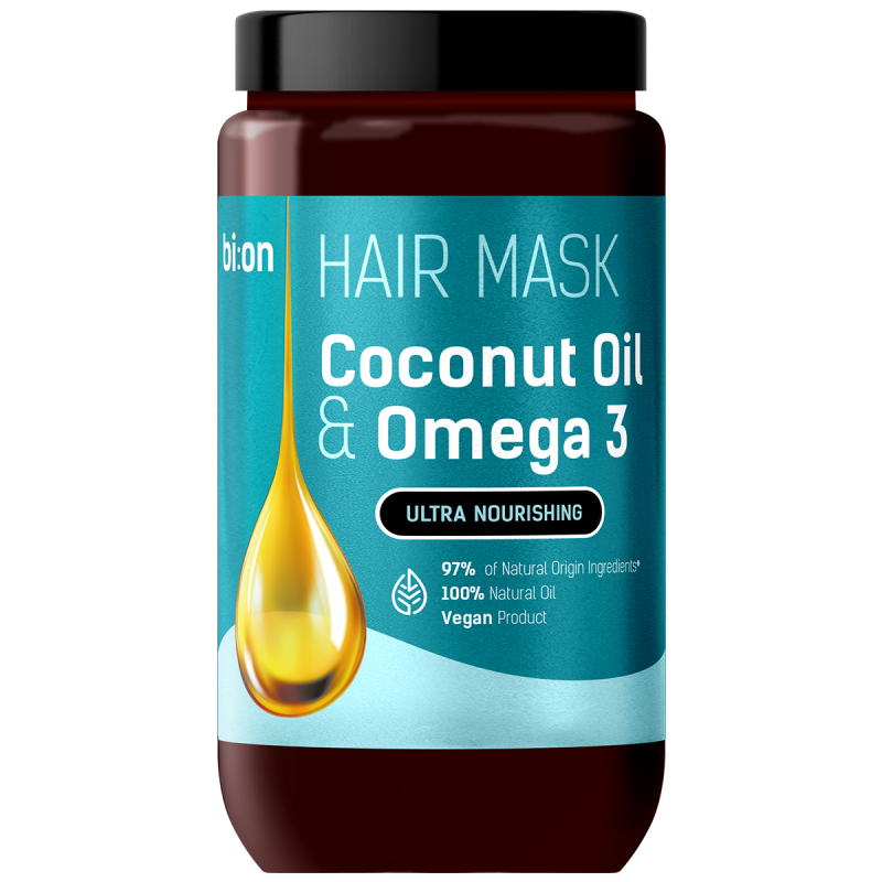 Coconut Oil & Omega 3 Maska do włosów Bio Naturell 946ml