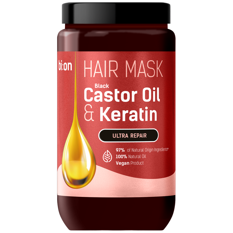Black Castor Oil & Keratin Maska do włosów Bio Naturell 946ml