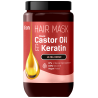 Black Castor Oil & Keratin Maska do włosów Bio Naturell 946ml
