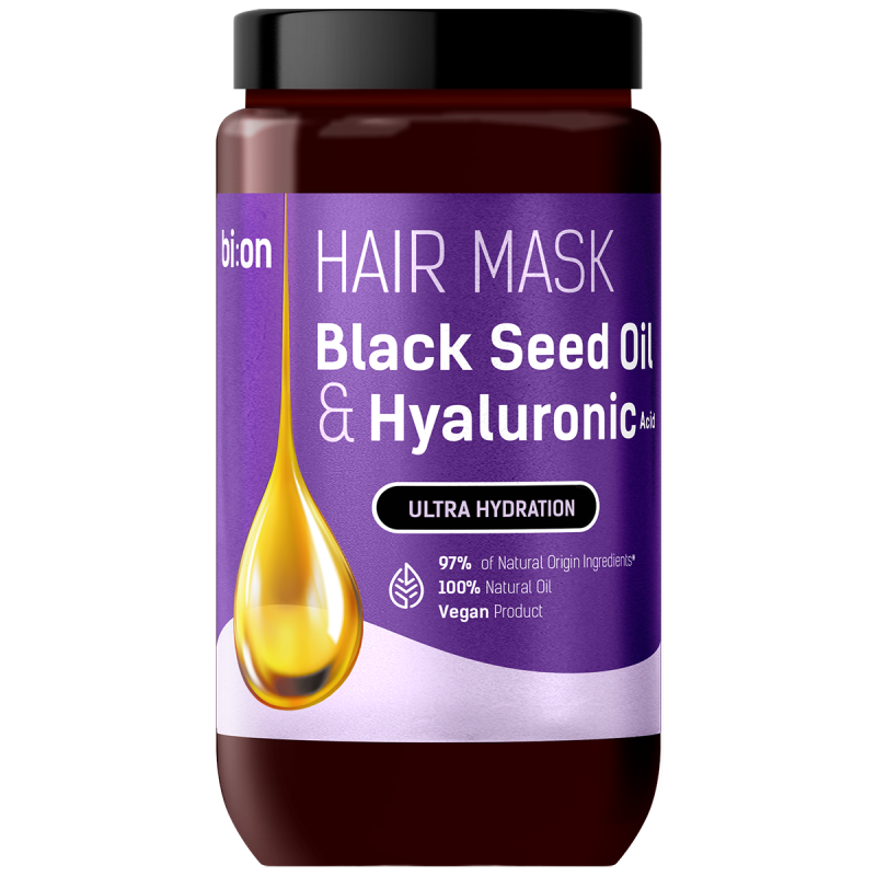 Black Seed Oil & Hyaluronic Acid Maska do włosów Bio Naturell 946ml
