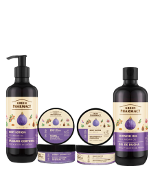 ZESTAW Aksamitnie gładka skóra z figą i olejkiem arganowym Green Pharmacy