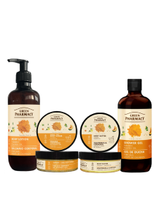 ZESTAW Home spa na zimne wieczory z kurkumą i olejkiem dyniowym Green Pharmacy