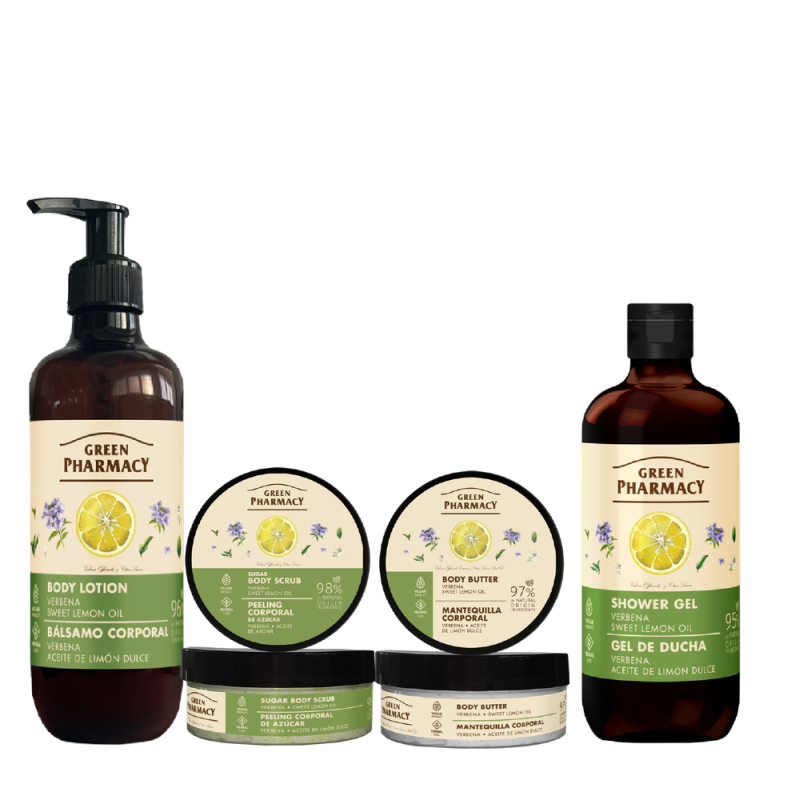 ZESTAW do skóry z cellulitem z werbeną i olejkiem ze słodkiej cytryny Green Pharmacy