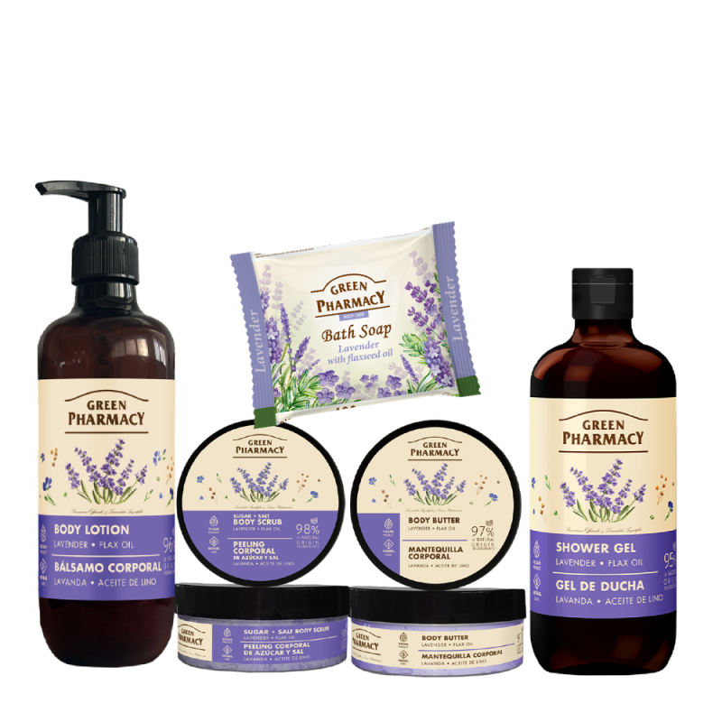Zestaw Lawenda i olejek lniany Greem Pharmacy