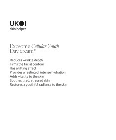 Ukoi Krem na Dzień Młodość Komórek z Egzosomami 50ml