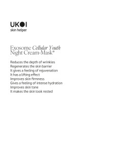 Ukoi Krem-Maska na Noc Młodość Komórek z Egzosomami 50ml