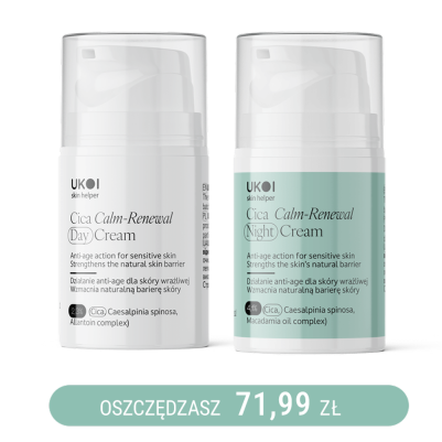 Zestaw kremów do twarzy UKOI z CICA