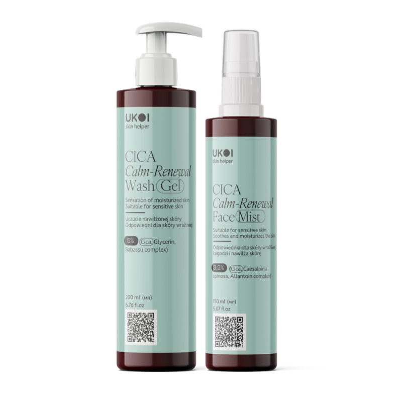 Zestaw do oczyszczania twarzy UKOI z CICA