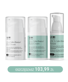 Zestaw kremów do twarzy + serum UKOI z CICA