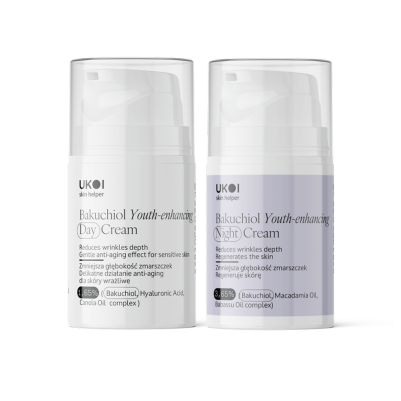 Zestaw kremów do twarzy UKOI z bakuchiolem