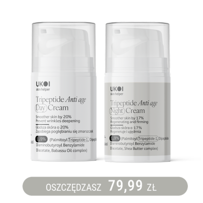 Zestaw kremów do twarzy UKOI z tripeptydami