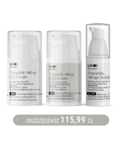 Zestaw kremy do twarzy + serum UKOI z tripeptydami