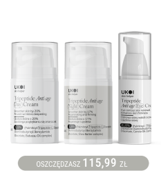 Zestaw kremów do twarzy i pod oczy UKOI z tripeptydami