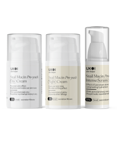 Zestaw kremy do twarzy + serum UKOI z filtratem śluzu ślimaka