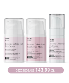 Zestaw kremów do twarzy i pod oczy UKOI z egzosomami