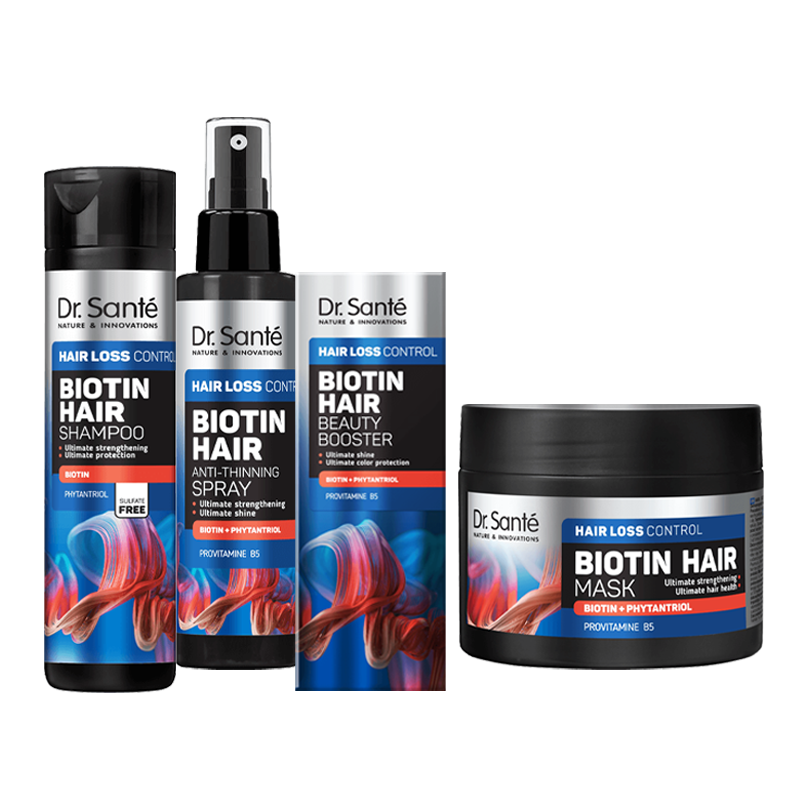 Zestaw wzmacniający włosy Dr. Sante z biotyną