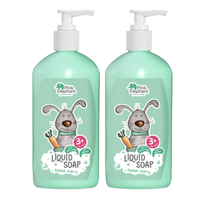 Mydło w płynie Królik Harry Pink Elephant 250ml x2