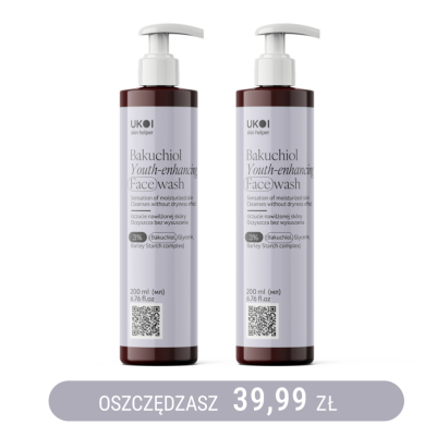 UKOI Żel do Mycia Twarzy Anti-age z tripeptydami x2