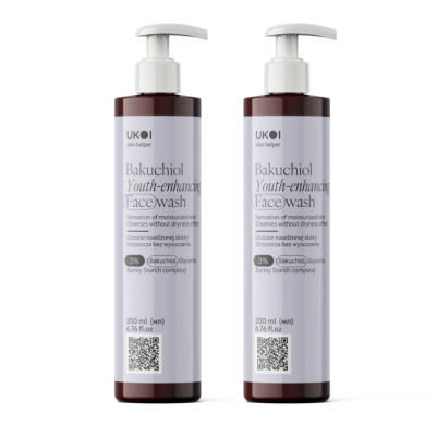 UKOI Żel do Mycia Twarzy Anti-age z tripeptydami x2