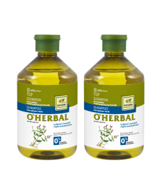 Szampon do włosów przetłuszczających się z ekstraktem z mięty O'Herbal 500ml x2