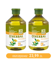 Szampon zwiększający objętość cienkich włosów z ekstraktem z arniki O'Herbal 500ml x2