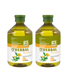 Szampon zwiększający objętość cienkich włosów z ekstraktem z arniki O'Herbal 500ml x2