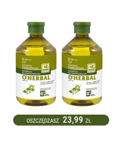 Szampon do włosów normalnych do codziennego stosowania z ekstraktem z brzozy O'Herbal 500ml x2