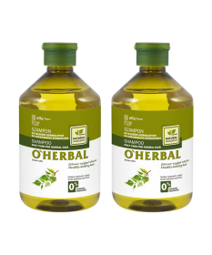 Szampon do włosów normalnych do codziennego stosowania z ekstraktem z brzozy O'Herbal 500ml x2