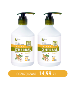 Żel do higieny intymnej z ekstraktem z żeń-szenia - 500 ml x2