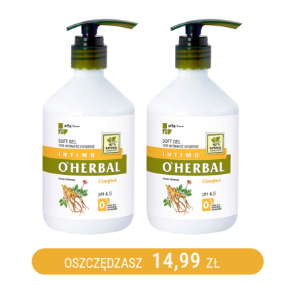 Żel do higieny intymnej z ekstraktem z żeń-szenia - 500 ml x2