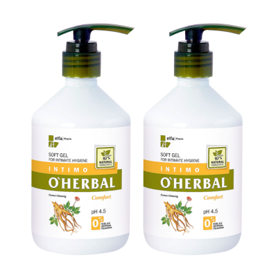 Żel do higieny intymnej z ekstraktem z żeń-szenia - 500 ml x2